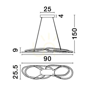 Závěsné svítidlo BANO od Luces Exclusivas LE43481 2 Závěsné svítidlo BANO od Luces Exclusivas LE43481 small 2