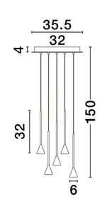 SITGES Luces Exclusivas Závěsné svítidlo LE43498 3 SITGES Luces Exclusivas Závěsné svítidlo LE43498 small 3