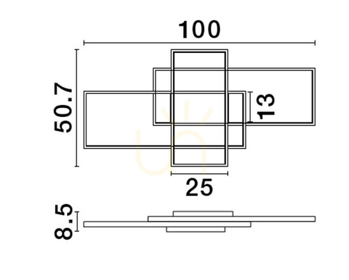 Kontrola Plafón BALDO Luces Exclusivas LE43527