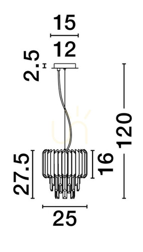 Kontrola ACATEN Luces Exclusivas závěsné svítidlo LE43573