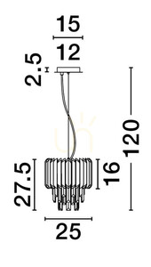 ACATEN Luces Exclusivas závěsné svítidlo LE43573 1 ACATEN Luces Exclusivas závěsné svítidlo LE43573 small 1