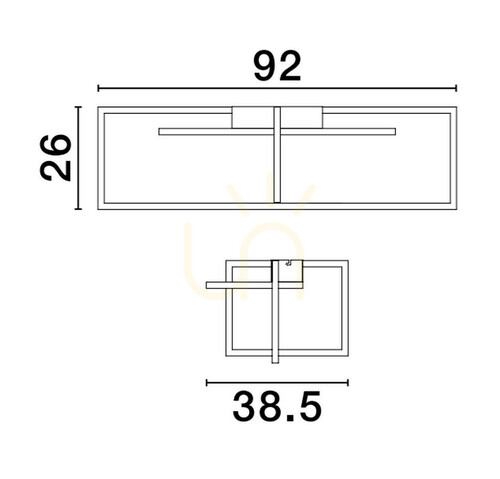 Kontrola Plafond BALDO Luces Exclusivas LE43582