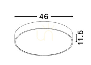 Stropní svítidlo ACOCUL Luces Exclusivas LE43590 černé LED 40 W CCT small 1