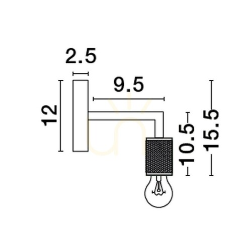 Kontrola Nástěnné svítidlo BAJIO od Luces Exclusivas LE43610