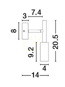 Nástěnné svítidlo BAHAMA od Luces Exclusivas LE43625 3 Nástěnné svítidlo BAHAMA od Luces Exclusivas LE43625 small 3