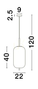 Závěsné svítidlo PILAR Luces Exclusivas LE43662 small 1