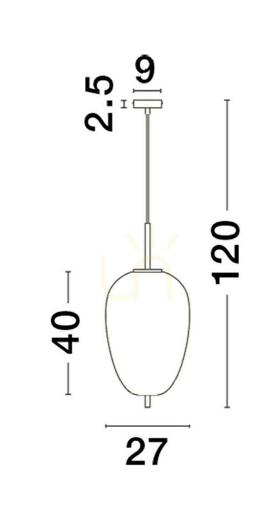 Pohled Závěsné svítidlo PILAR Luces Exclusivas LE43663 Závěsné svítidlo PILAR Luces Exclusivas LE43663