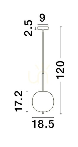 Kontrola Závěsné svítidlo PILAR Luces Exclusivas LE43664