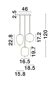 Závěsné svítidlo PILAR Luces Exclusivas LE43668 1 Závěsné svítidlo PILAR Luces Exclusivas LE43668 small 1