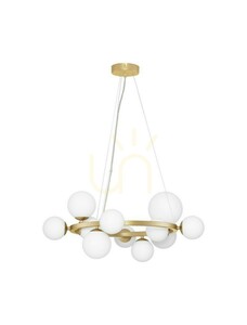 Lustr Luces Exclusivas PARLA LE43674, matná zlatá, 11 × G9, 65 cm small 0