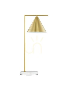 Stolní lampa BALBOA Luces Exclusivas LE43687, zlatá s bílou mramorovou podstavou small 0