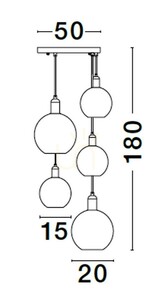 Závěsné svítidlo BALCHE od Luces Exclusivas LE43696 small 1
