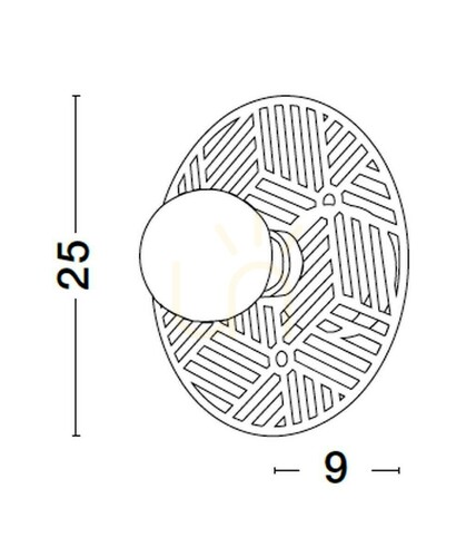 Kontrola Nástěnné svítidlo BAMEPA Luces Exclusivas LE43700