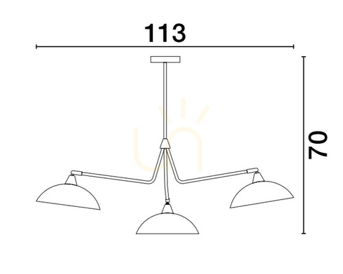 Kontrola Závěsné svítidlo BAMORE Luces Exclusivas LE43709