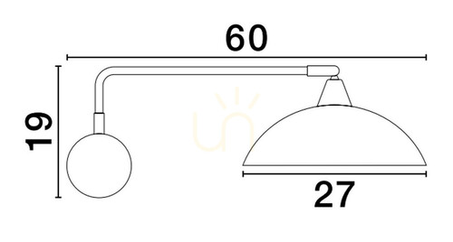 Kontrola Nástěnné svítidlo BAMORE Luces Exclusivas LE43710