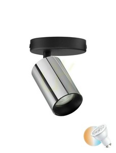 Nástěnné a stropní bodové svítidlo Luces Exclusivas COCOROTE LE43725, chrom a černá, GU10 small 0