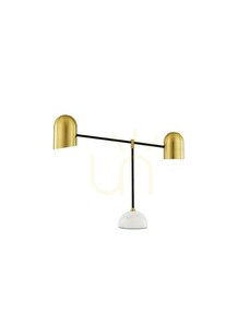 Stolní lampa ABASOLO Luces Exclusivas LE43736, zlatá a černá, 2×E27 small 0