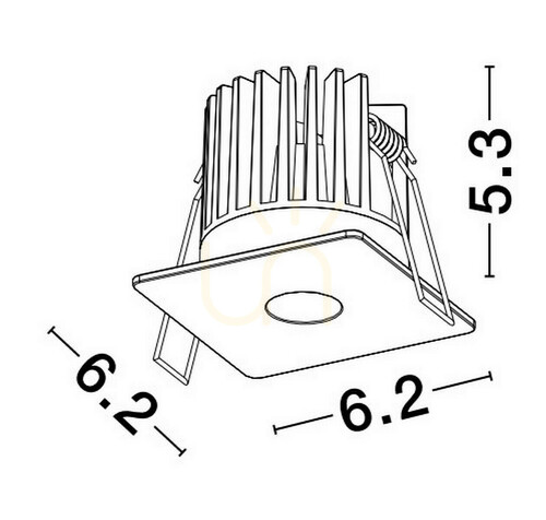Kontrola ACALAMA Luces Exclusivas Stropní čočka LE61601