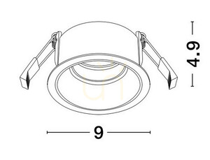 ACAMBAY podhledové bodové svítidlo GU10 černé Ø9 cm Luces Exclusivas LE61610 small 1