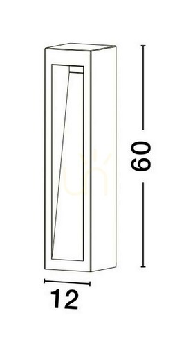 Kontrola Zahradní sloupek Luces Exclusivas Acajete LE73581, beton a sklo, LED 6 W 450 lm 3000 K, 60 cm, IP65