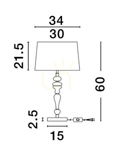Stolní lampa ALEM Luces Exclusivas LE44203 small 2