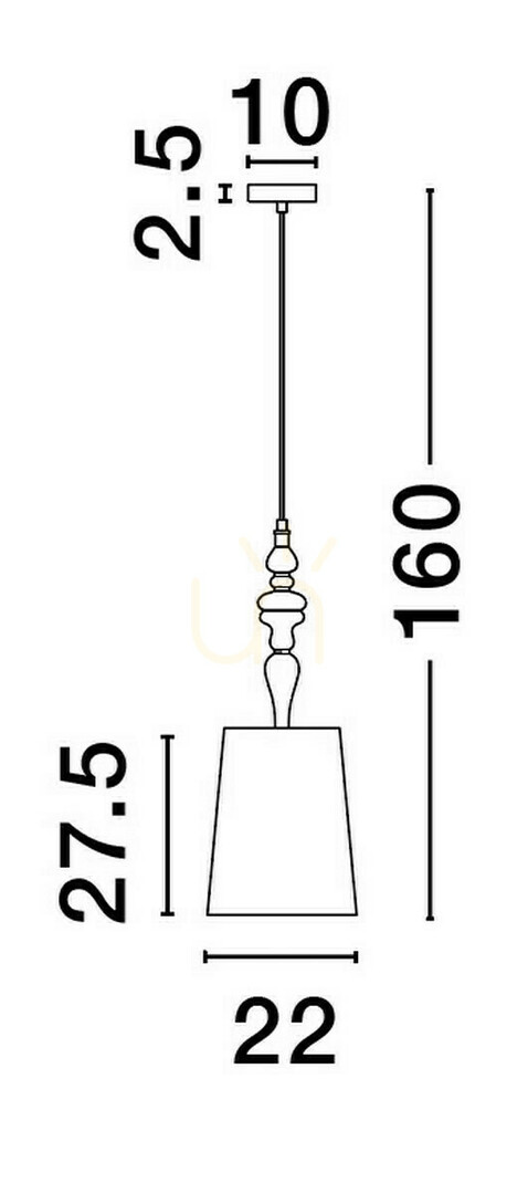 Náhled Závěsné svítidlo ALEM Luces Exclusivas LE44205 Závěsné svítidlo ALEM Luces Exclusivas LE44205