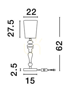 Stolní lampa ALEM Luces Exclusivas LE44206 2 Stolní lampa ALEM Luces Exclusivas LE44206 small 2