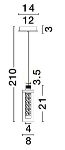Závěsné svítidlo JUAN Luces Exclusivas LE44217 small 2