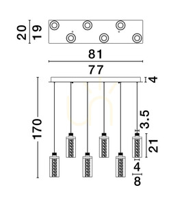 Závěsné svítidlo JUAN Luces Exclusivas LE44219 small 1