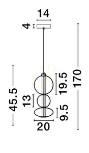 LUIS Luces Exclusivas Závěsné svítidlo LE44221 3 LUIS Luces Exclusivas Závěsné svítidlo LE44221 small 3