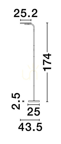 Kontrola Stojací lampa BUENA Luces Exclusivas LE44290