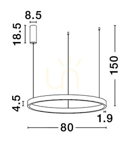Závěsné svítidlo BARI od Luces Exclusivas LE44319 3 Závěsné svítidlo BARI od Luces Exclusivas LE44319 small 3