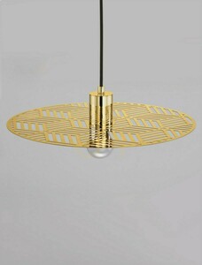 Závěsné svítidlo Luces Exclusivas BAMEPA LE44343, zlaté, s prolamovaným stínidlem, Ø40 cm, E27 small 2