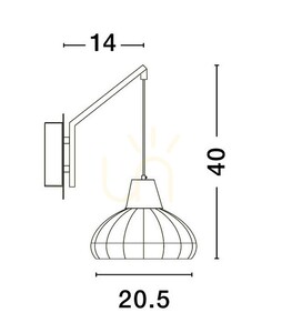 TACNA Luces Exclusivas nástěnné svítidlo LE44360 small 2