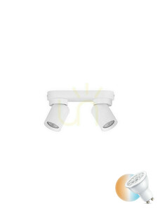 Stropní bodové svítidlo Luces Exclusivas GALVEZ LE44398 bílé 2×GU10 small 0