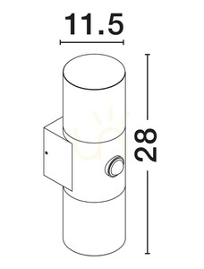 Venkovní nástěnné svítidlo Luces Exclusivas JUJUY LE73632 černé LED 10 W 3000 K IP65 small 3