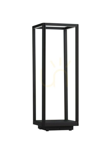 Kontrola Černý zahradní LED sloupek Luces Exclusivas MARCOS LE73686 50 cm