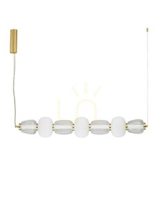 Závěsné svítidlo Luces Exclusivas ARROYOS LED 42 W, 7 skleněných prvků, zlaté, 110 cm LE44492 small 0