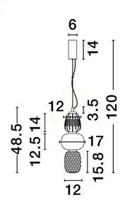 ARROYOS Luces Exclusivas Závěsné svítidlo LE44495 3 ARROYOS Luces Exclusivas Závěsné svítidlo LE44495 small 3
