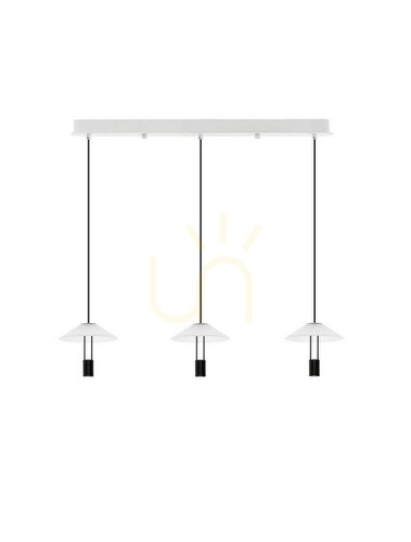 Kontrola Závěsné svítidlo Luces Exclusivas AYAVIRI LE44740, 3 stínidla, lišta 100 cm, LED 24 W 3000 K