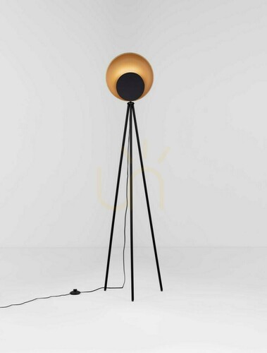 Kontrola Stojací LED lampa CATIAMAR Luces Exclusivas LE44958 černá a zlatá 151 cm