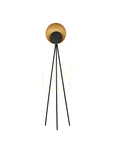 Kontrola Stojací LED lampa CATIAMAR Luces Exclusivas LE44958 černá a zlatá 151 cm
