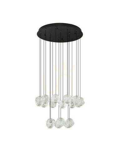 Kontrola Závěsné svítidlo Luces Exclusivas CHEPEN LE44427 černé LED 87 W, 60 cm