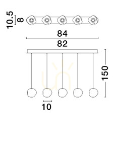 Závěsné svítidlo CHEPEN Luces Exclusivas LE44644 small 3