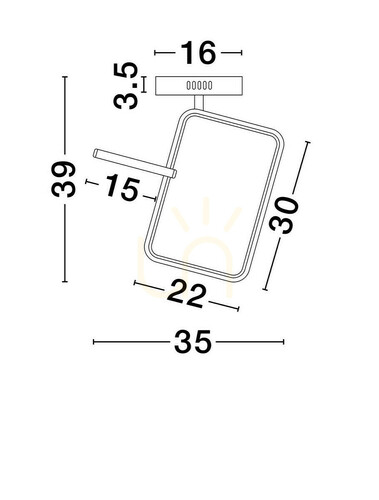 Kontrola CHULUMANI Luces Exclusivas Plafond LE44825