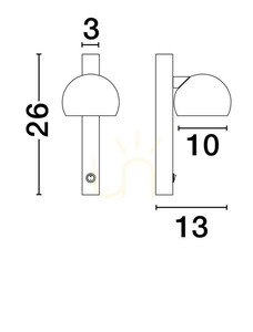 Nástěnné svítidlo FRONTERA od Luces Exclusivas LE44940 3 Nástěnné svítidlo FRONTERA od Luces Exclusivas LE44940 small 3