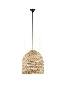 Závěsné svítidlo GUARDIA se stínidlem z vodního hyacintu Ø42,5 cm E27 Luces Exclusivas LE44577 small 0