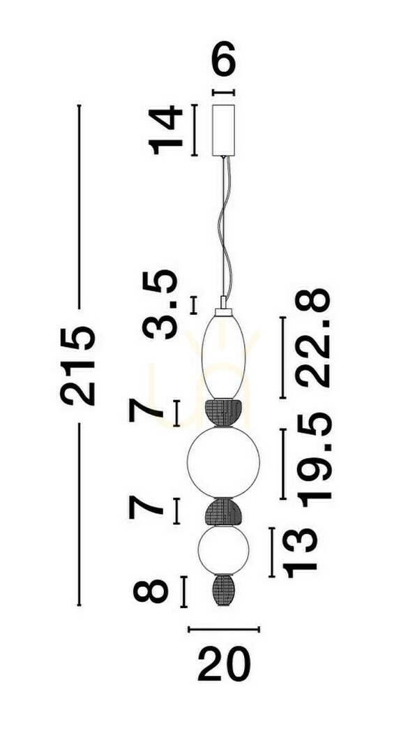 Zobrazit JOAQUIN Luces Exclusivas Závěsné svítidlo LE44548 JOAQUIN Luces Exclusivas Závěsné svítidlo LE44548
