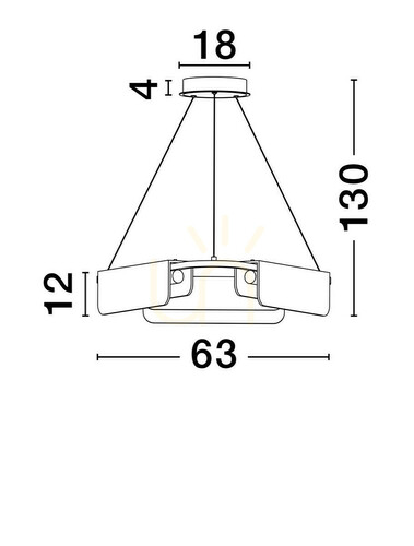 Kontrola Závěsné svítidlo MAIRANA od Luces Exclusivas LE44616