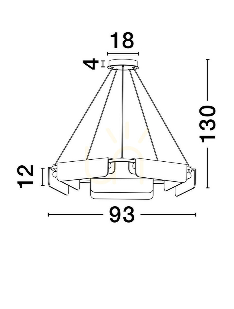 Pohled Závěsné svítidlo MAIRANA od Luces Exclusivas LE44617 Závěsné svítidlo MAIRANA od Luces Exclusivas LE44617